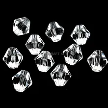 600 шт. Премиум прозрачный акрил хрустальные бусины Свободные DIY браслет из бисера ожерелье материал 10 мм clear грани конус