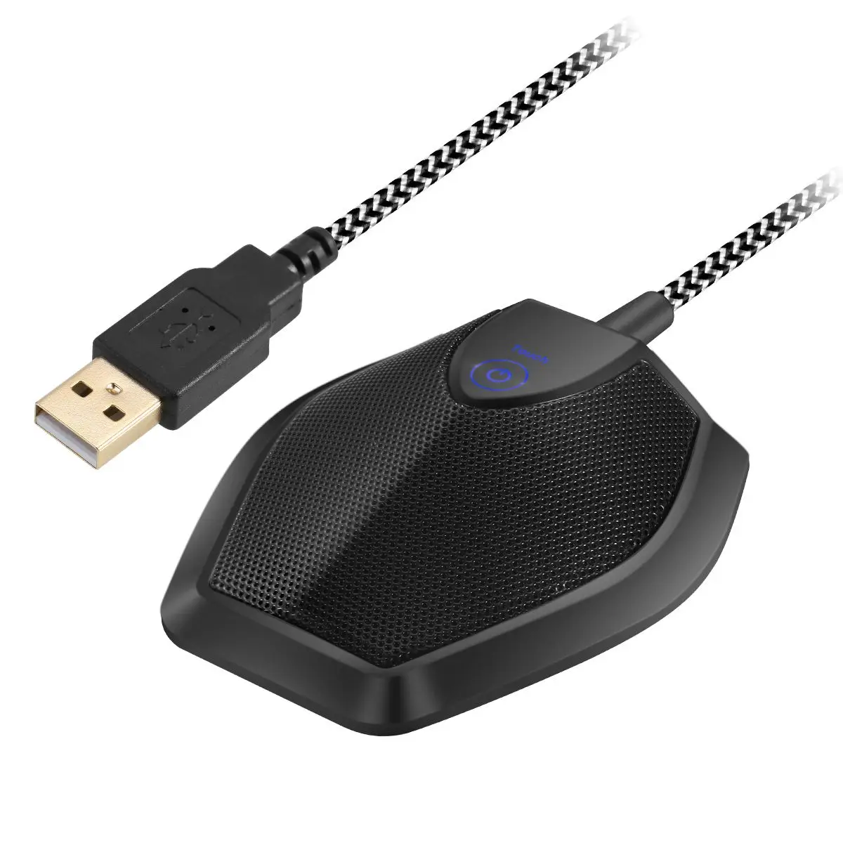 Проводной USB микрофон LEORY G11 всенаправленный конденсаторный 50 Гц 16 кГц с сенсорной