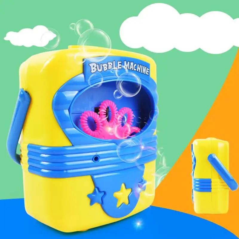 Забавная выдувная машина с пузырями Автоматическая электрическая Удобная пузырьковая машина игрушки мыльные пузырьки выдувная машина для детей