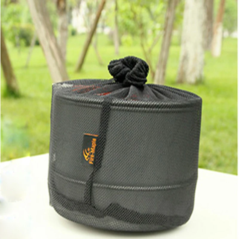 Venta caliente 4-5 juegos de utensilios de cocina para personas 2 teteras y ollas y sartenes para acampar al aire libre senderismo Picnic cocina juegos fuego Maple Feast 4