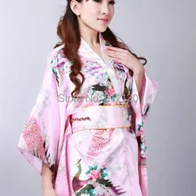 Шанхай история японское традиционное платье Стиль Женский Синий благородный искусственная шелковая ткань кимоно в винтажном стиле платье юката для женщин