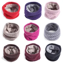Зимний шарф для детей, для детей, для мальчиков, шарф, уплотненная шерсть шарфы-снуды, шарф для девочек, хлопок, унисекс