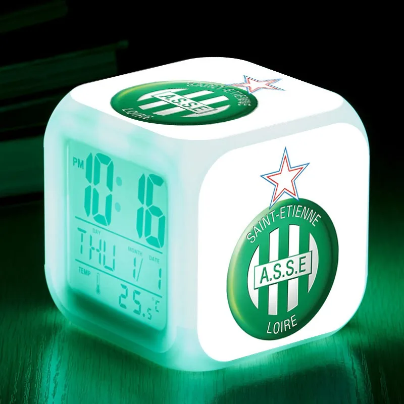 

Customized Clubs Printed LED Alarm Clock reloj despertador Digital Watch Football/Soccer Fans Gifts electronic desk clock Toys