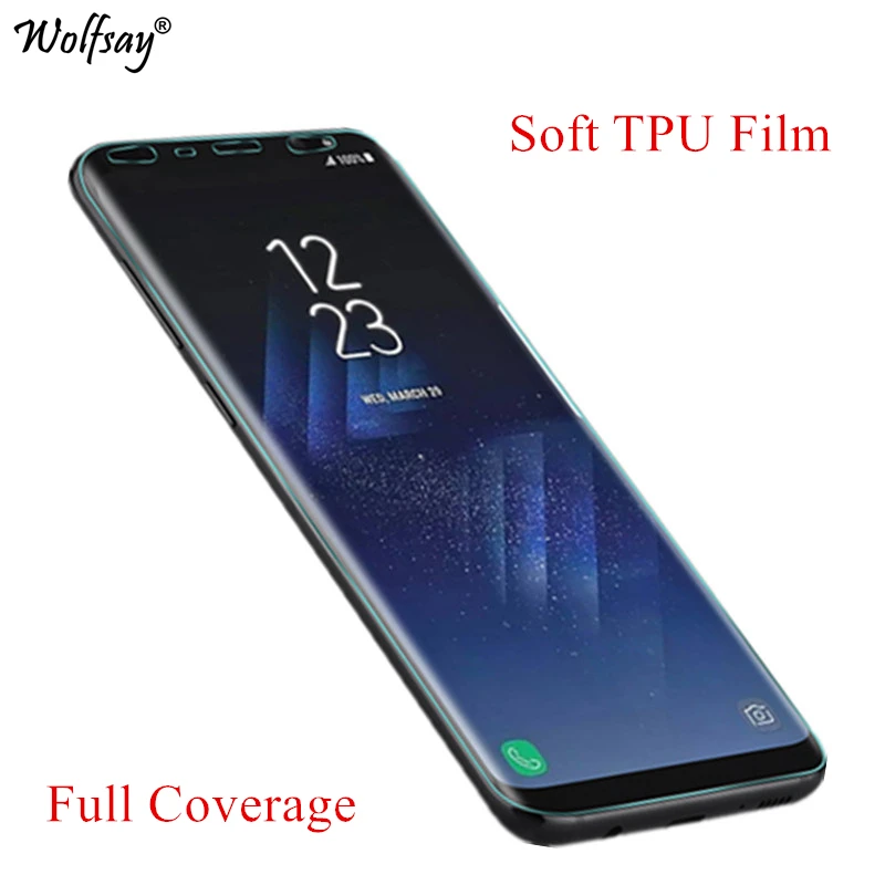 Wolfsay Защита экрана для Samsung Galaxy S8 Plus нано прозрачная пленка из мягкого ТПУ (не