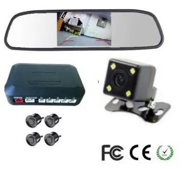 

3 in 1 Most Secure LCD Parking Sensor Video System + newest LED IR Night Vision Rear View Camera + 3.5 2ch av in Monitors