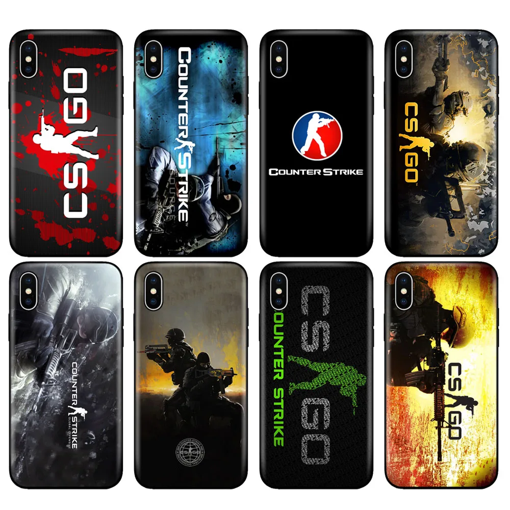 Custodia In Tpu Nero Per Iphone 5 5S Se 2020 6 6S 7 8 Plus X 10 Custodia Per Iphone Xr Xs 11 Pro Max Case Counter Strike Cs Go