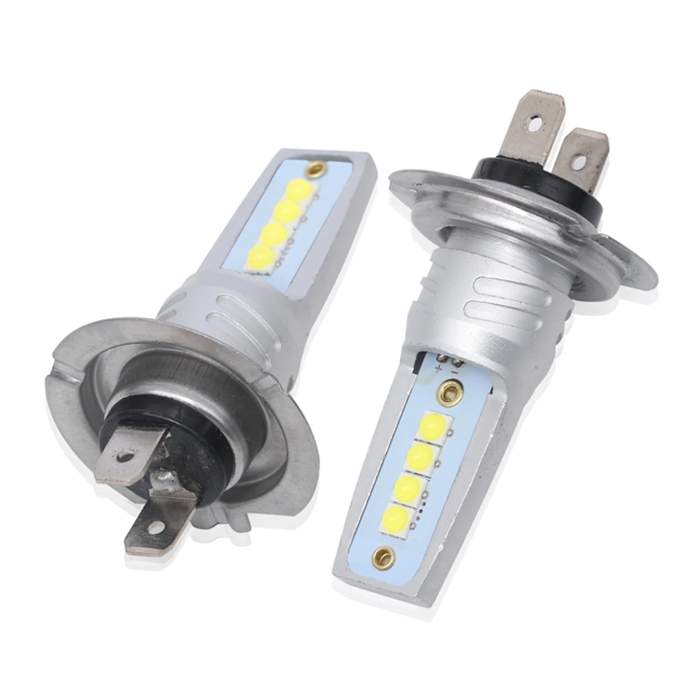 2 шт. 1600LM H7 светодиодный лампы 3535SMD супер яркие противотуманные фары Дневные Фары Светильник 6000K белый авто светодиодный Противотуманные огни 12V 24V Автомобильный светодиодный H7 лампы