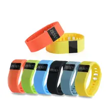 Черный TW64 Смарт часы Bluetooth браслет SmartBand счетчик калорий Беспроводной Шагомер трекер IOS Телефон