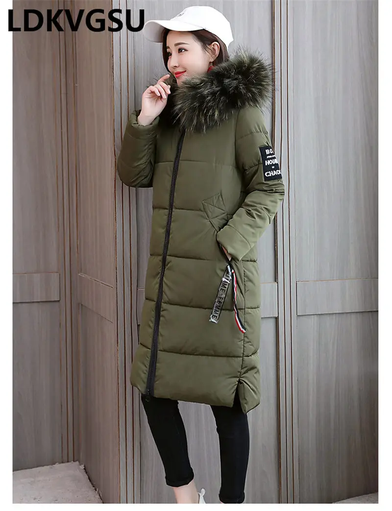 Зимнее женское пальто с капюшоном, ватное пальто, женская теплая утолщенная Повседневная куртка с хлопковой подкладкой, верхняя одежда, модные парки 6XL Is1278