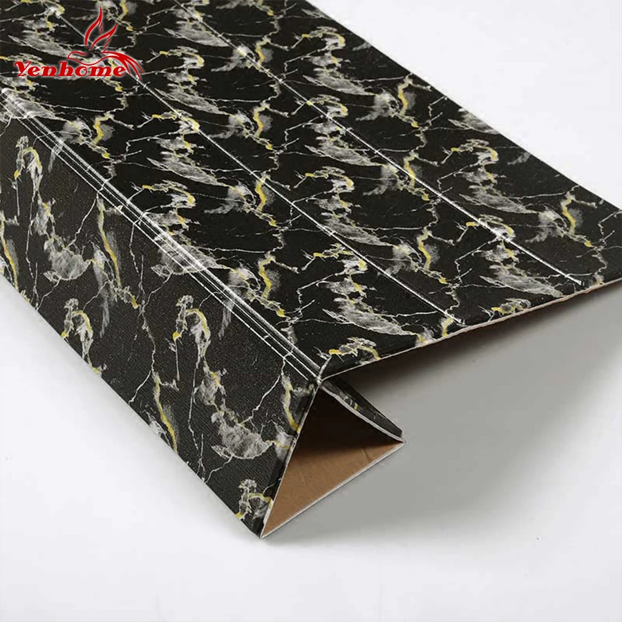 Etiqueta engomada de la pared de madera 3D decoración del hogar PE espuma impermeable revestimiento de pared autoadhesivo papel tapiz para sala de estar dormitorio 3D pared panel