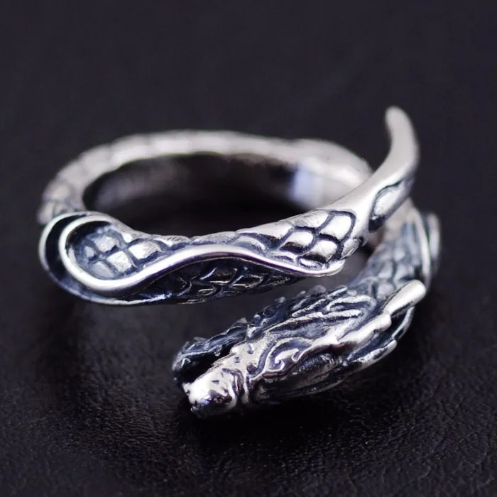 Silver thai silver open ring pinky ring thai silver ringin Rings from