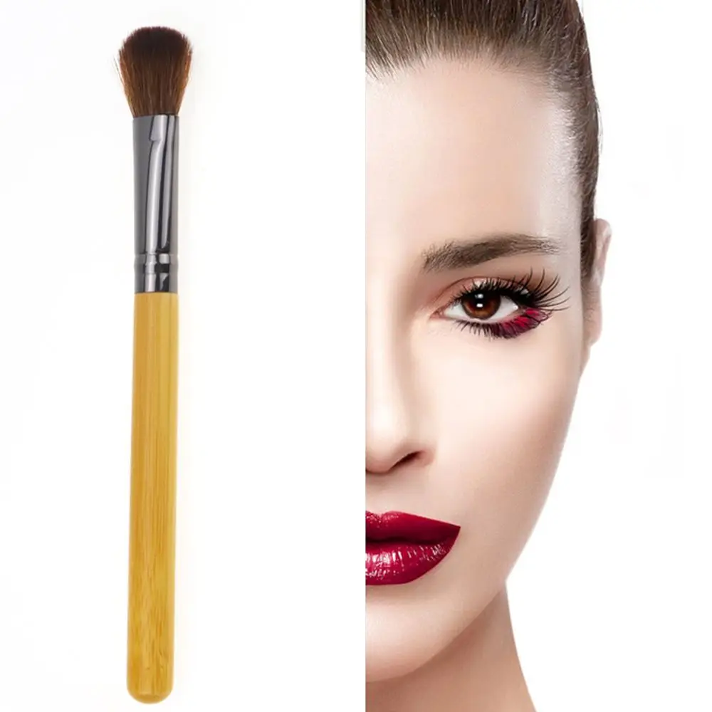 

1Pc Wood color Brush Synthetic Face Contour Blush Foundation Powder Makeup Brushes Professional Cosmetics Beauty