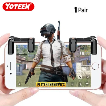 Yoteen Mobile Phone Shooting Fire Button Aim Key L1 R1 Cell Phone Game Shooter