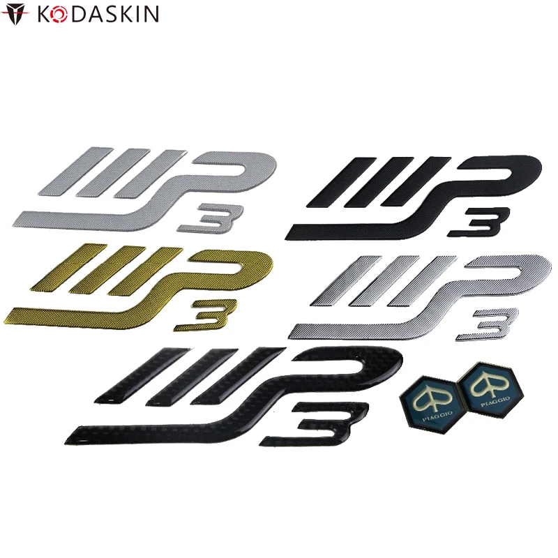 KODASKIN Эмблемы 3D логотипы наклейки на мотоцикл для PIAGGIO MP3 мото скутер