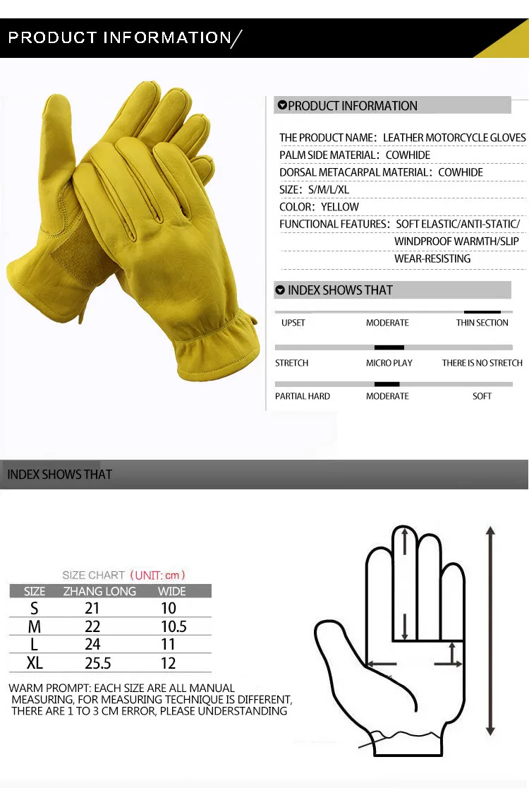 retro leather bike glove b4