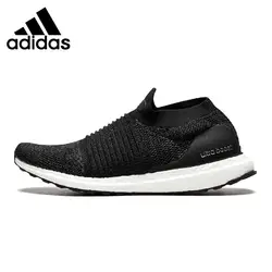 Оригинальный Новое поступление 2018 Adidas UltraBOOST LACELESS унисекс кроссовки