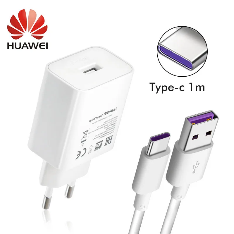 Оригинальное супер быстрое зарядное устройство HUAWEI для Huawei P10/P10 Plus/P20 Pro/Mate 9 10/Mate 10