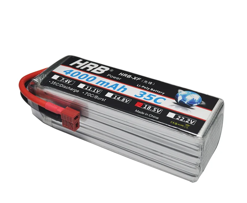 HRB font b RC b font 5S Lipo Battery 18 5V 4000mAh 35C 70C for Helicopter