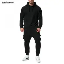 Европа и толстовки в американском стиле костюм для мужчин осень зима Модные личности отверстие повседневные толстовки спортивная одежда мышцы Мужской спортивный