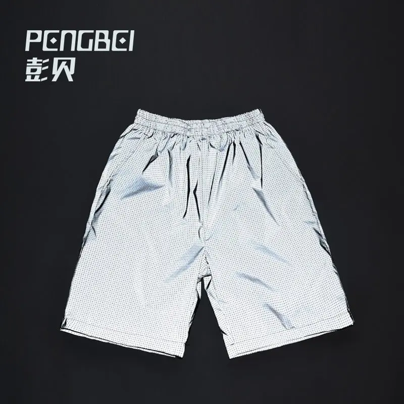 

2018 fashion Night running security Air holes 3M reflective shorts
