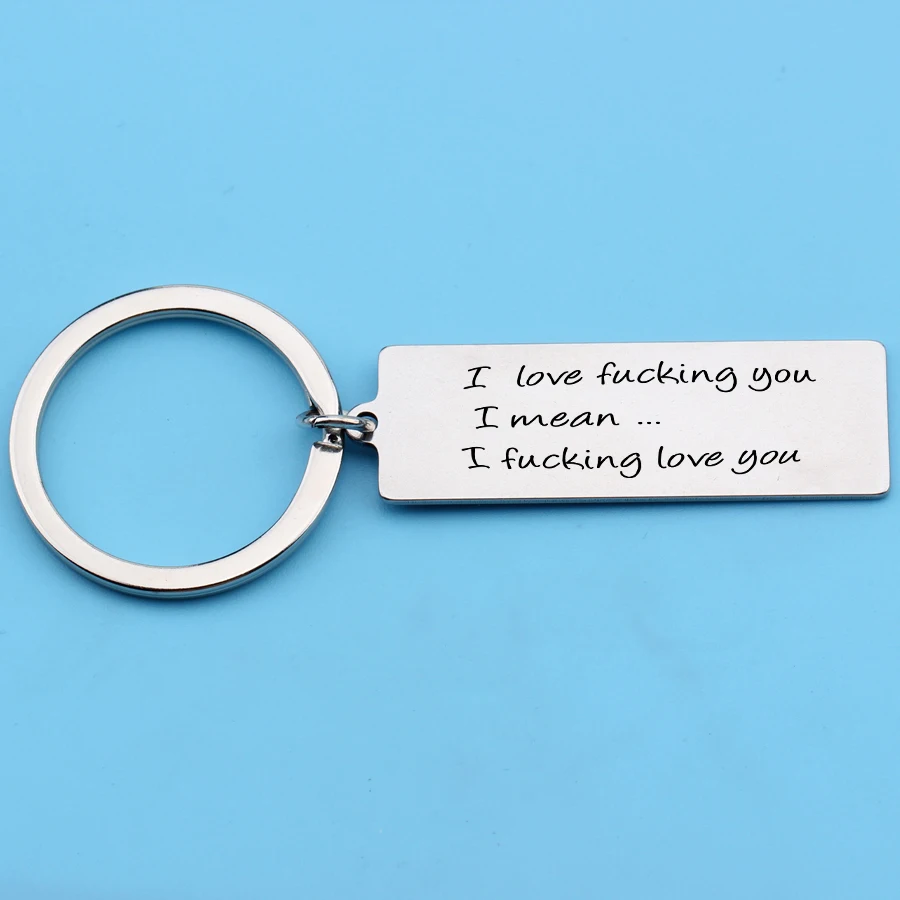 Thank You for Being The Dad You Didn/'t Have To Be Stainless Letter Key chain Yg
