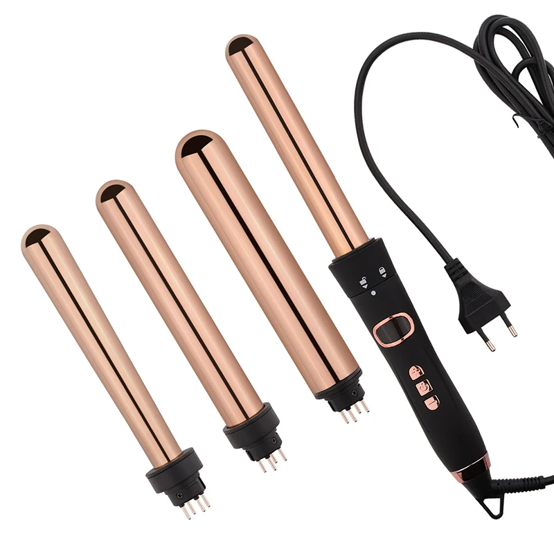 Ferro de Ondulação Conjunto para Salão Ferramentas da Onda do Cabelo Cerâmica Modelador Cabelo Varinha Curling Ferro Multi Estilor Iron Wand Beleza Uso Doméstico 18 Beleza e saúde