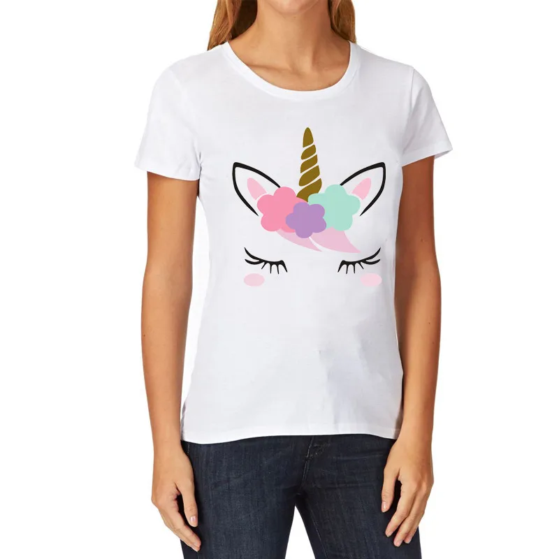 

Women T-shirt Adult Unicorn T Shirt Casual Colors Plus Size Tee Tops