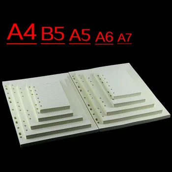 

A4 B5 A5 woodfree paper, check lined dots blank spiral notebook paper 80 sheets