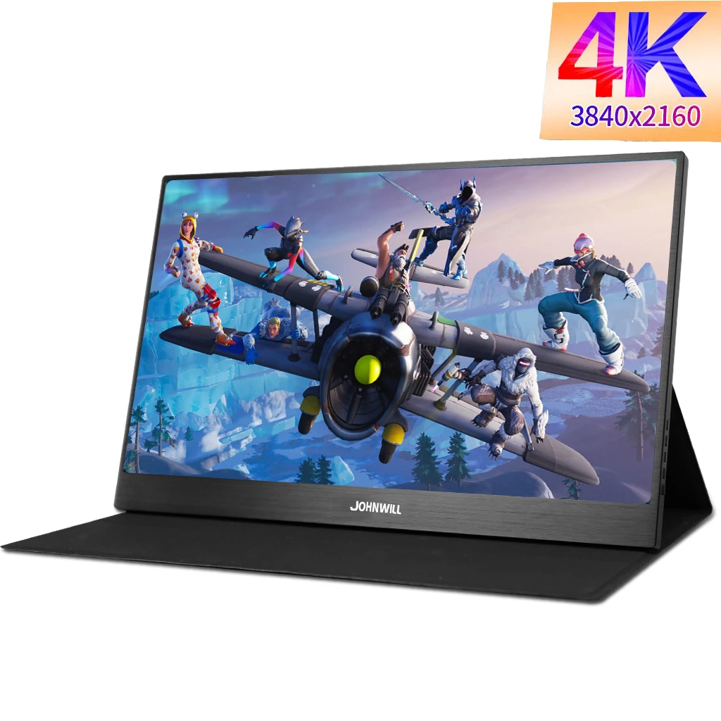 

15.6" 4K Portable Monitor 2HDMI DP type-C FHD 3840x2160 IPS LCD 60FPS Video Gaming Monitor for Raspberry Pi PS3/PS4/Xbox 360