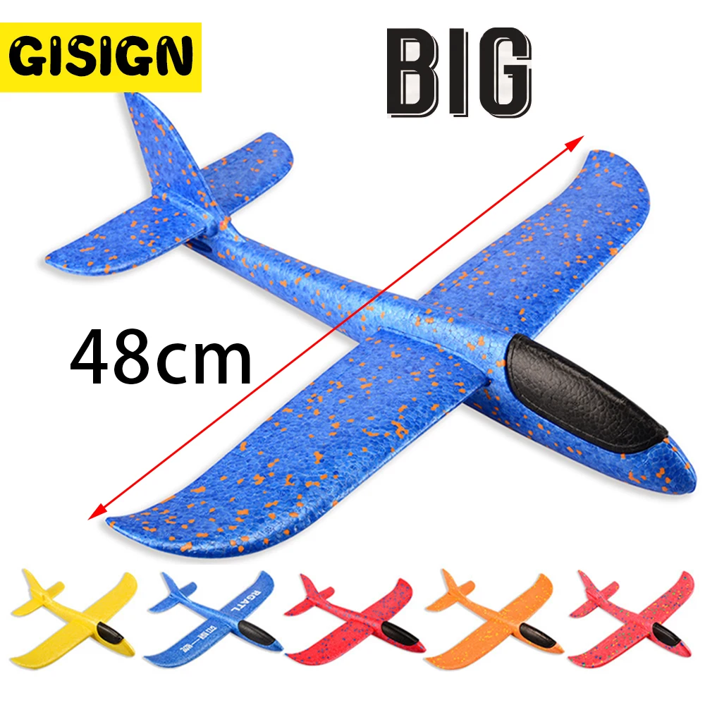 48CM Foam Plane Glider Hand Throw Airplane Glider Toy Planes EPP