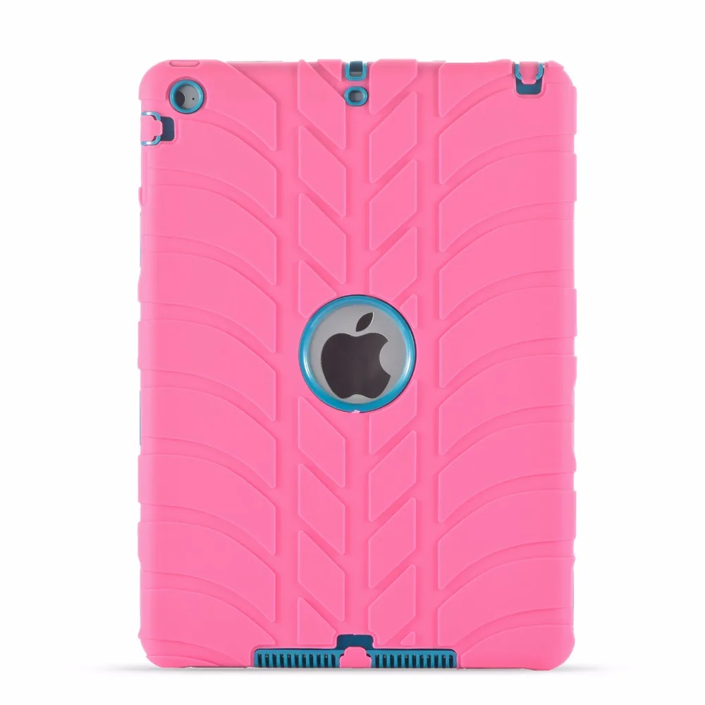 Броня Heavy Duty шин узор чехол для Apple iPad 9,7 2017 2018 A1822 A1823 A1893 5th 6th поколения coque Капа принципиально