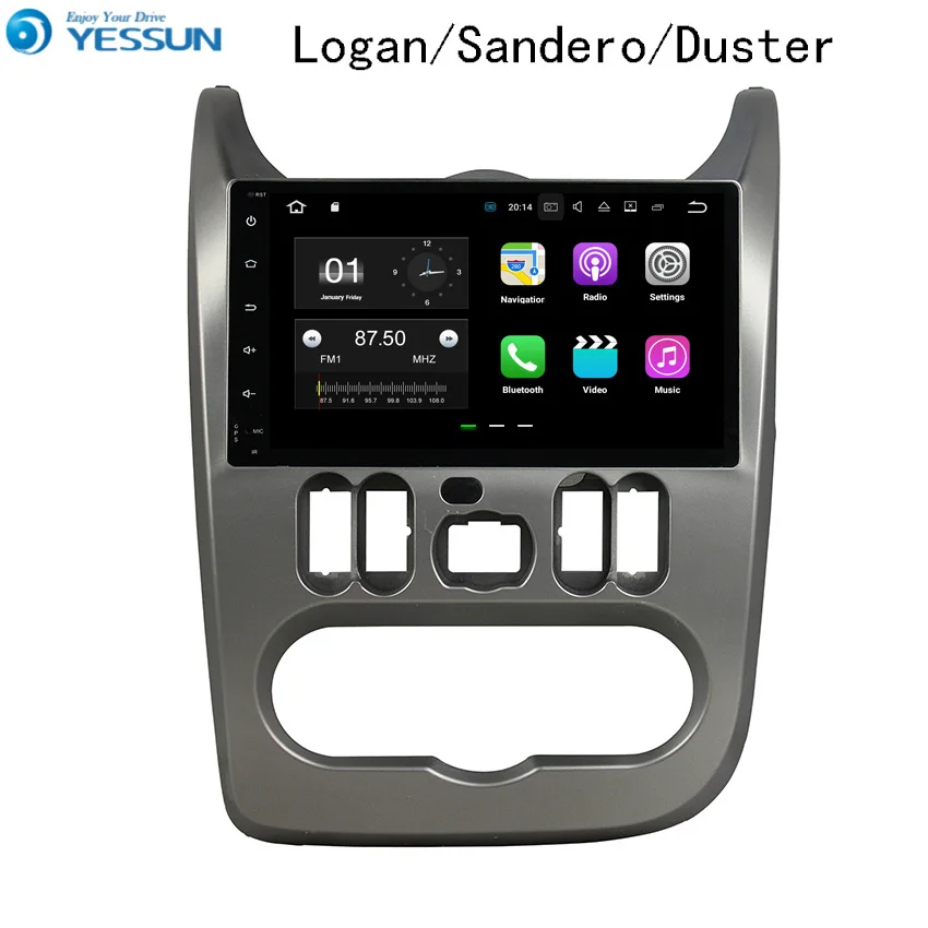 YESSUN для Renault Logan~ Android автомобильный навигатор gps HD сенсорный экран Аудио Видео Радио мультимедийный плеер без CD DVD