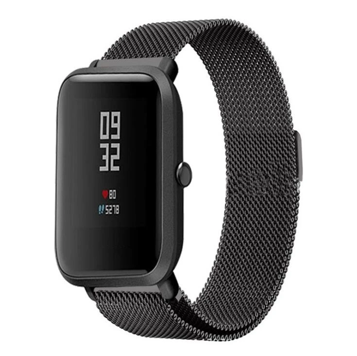 Ремешок Amazfeel 20 мм для часов Amazfit Bit Bip из нержавеющей стали 22 мм Браслет Для Xiaomi Huami Amazfit Stratos 2 Amazfit Pace Band