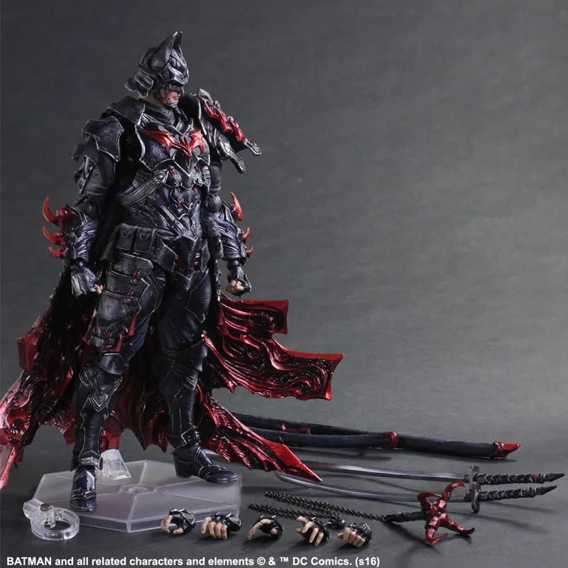 

Bushido Batman Action Figure Play Arts Kai PVC Toys 270mm Anime Warrior Bat Man Playarts Kai Model