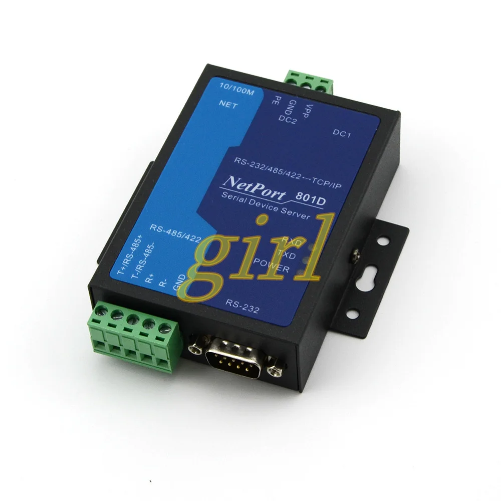 

Industrial Ethernet to RS232 and 485 serial server communication module NEW