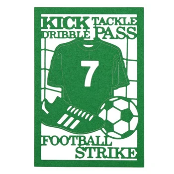 

SCD628 Football Frame Metal Cutting Dies For Scrapbooking Stencils DIY Album Cards Decoration Embossing Folder Die Cuts Tool New