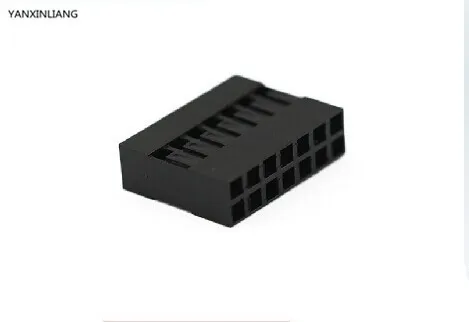 

20PCS/Lot 14 Pin 2x7 Pin 2.54mm Double Row Plastic Dupont Head Jumper Wire Cable Housing Female Pin Connector