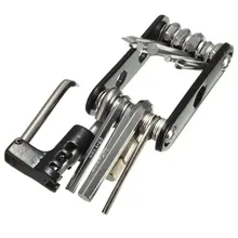 OUTERDO 11in1 Nickel Plating MTB Bicycle Multi Repair Tools Kit Bike Extractor Screwdriver Wrench Cycling Chain Breaker Cutter