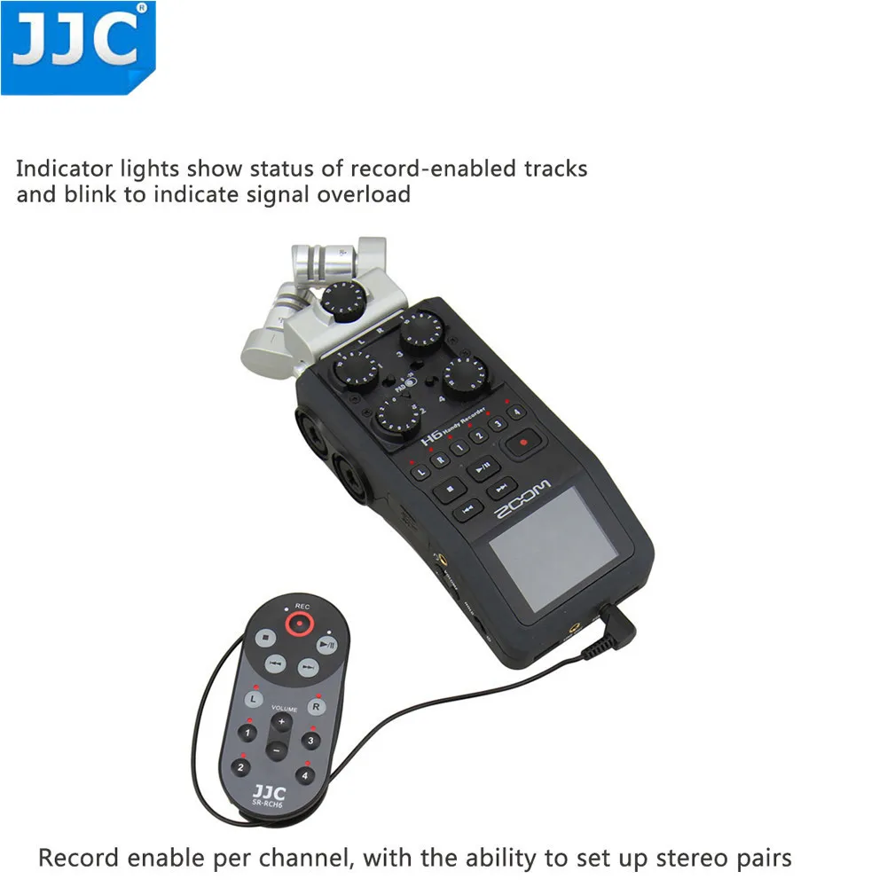 JJC 1,5 m SR-RCH6 проводной пульт дистанционного управления для ZOOM H6 Handy recorder заменяет ZOOM RCH6