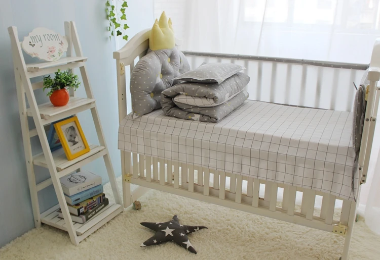 Комплект постельного белья Маленького принца для маленьких мальчиков, Комплект постельного белья для младенцев, комплект бамперов в кроватку, одеяло/Подушка/матрас/простыня
