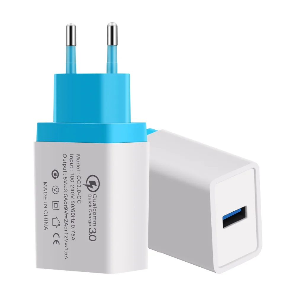 جديد QC 3.0 السفر الهاتف المحمول شاحن التوصيل السريع شحن 3.0 منفذ USB أحادي 5 V/3.5A 15 W متوافق ل iphone سامسونج Xiaomi