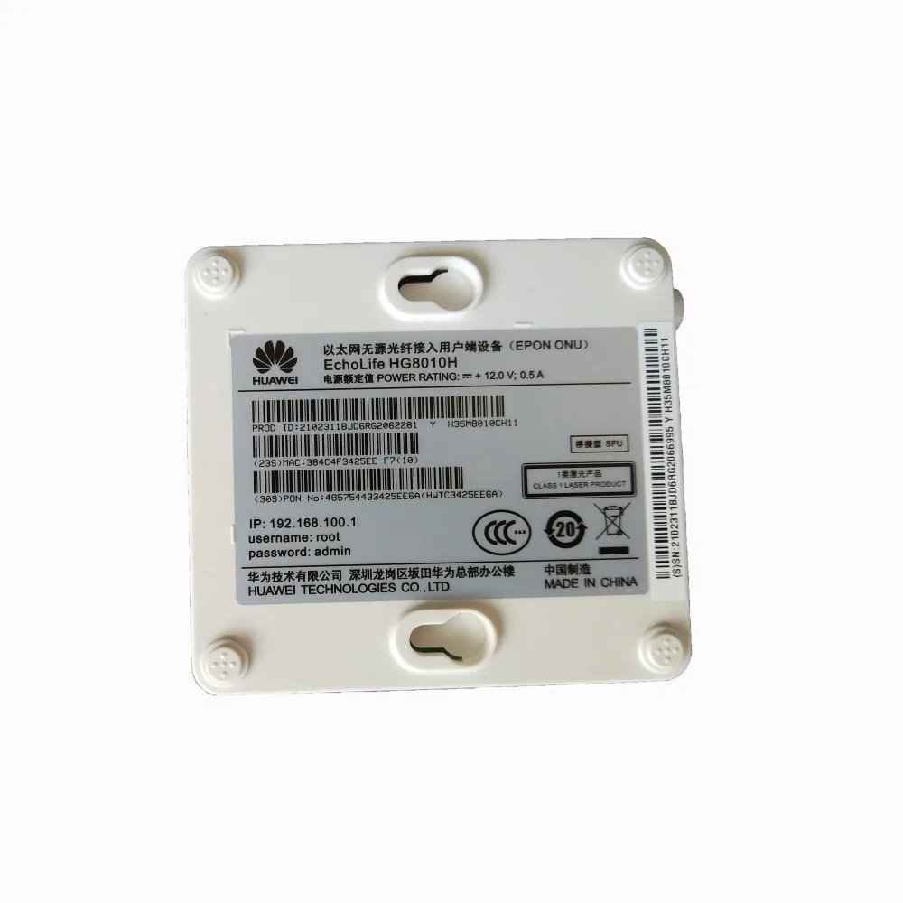 20 шт 90% б/у huawei HG8010 EPON ONU ftth волокно используется GPON 1GE Ont без коробки нет питания