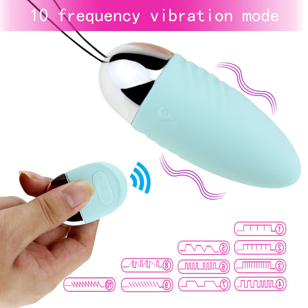 Sex Toys for Woman Wireless Remote Control 10 Speeds Vibrating Egg Clitoris Stimulator Vaginal Massage Ball