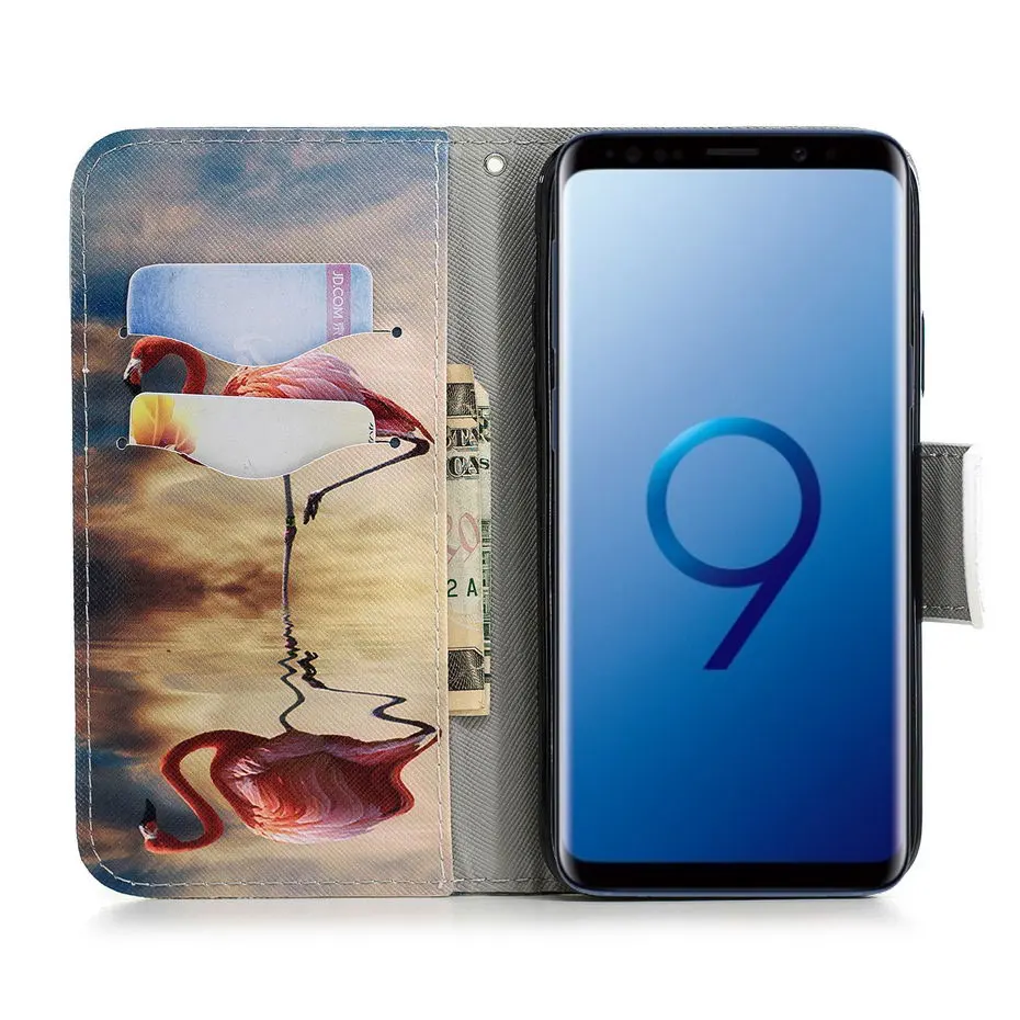 Кожаный чехол-книжка чехол для samsung Galaxy S10 S10e S6 S7 S9 S8 плюс край A3 A5 A7 A8 J3 J5 J7 Note9 бумажник чехол для телефона