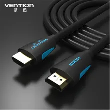 Vention HDMI Cables gold-plated Standard 19 PIN Male to Male 2.0 Version Support 4K 1080P w/3D Ethernet For PC Blu-ray DVD TV