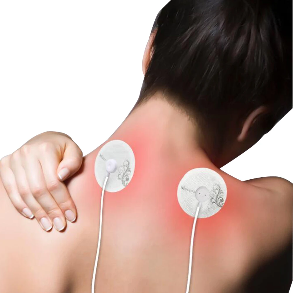 Мини массажные наклейки электронный импульсный массажер USB зарядка с 6 режимами