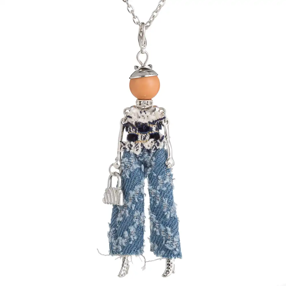long chain with locket for jeans