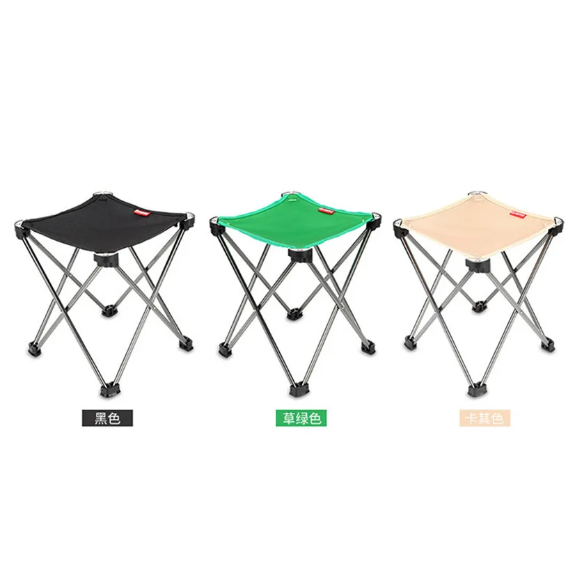 FishSunday plegable al aire libre plegable de aluminio silla taburete asiento de Camping pesca gota envío enviado cayendo July22