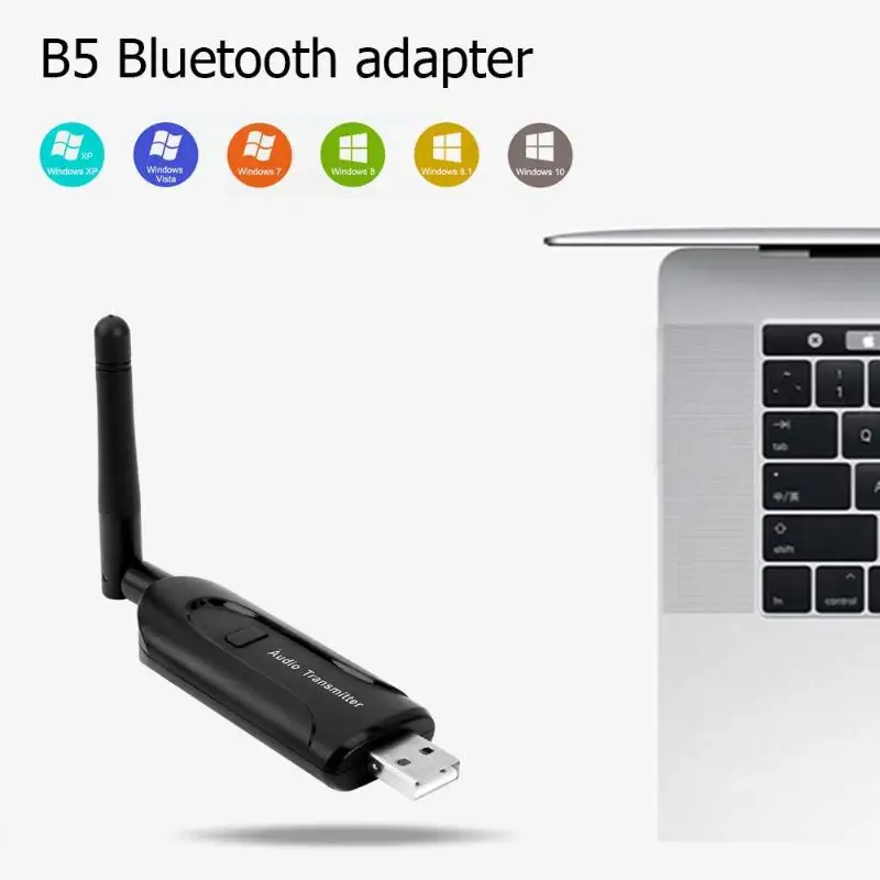 B5 беспроводной Bluetooth 4,1 USB аудио передатчик AUX адаптер с антенной