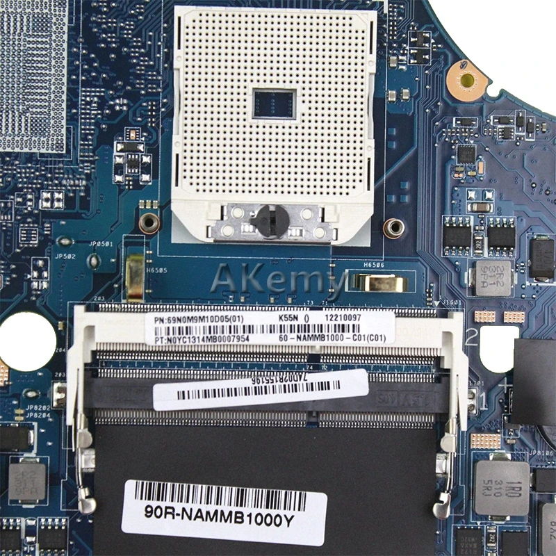 Материнская плата для ноутбука Amazoon K55N For Asus K55DE K55DR K55D K55 тестовая оригинальная